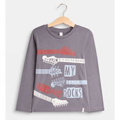 Esprit Boys Guitar T-shirt in Grey